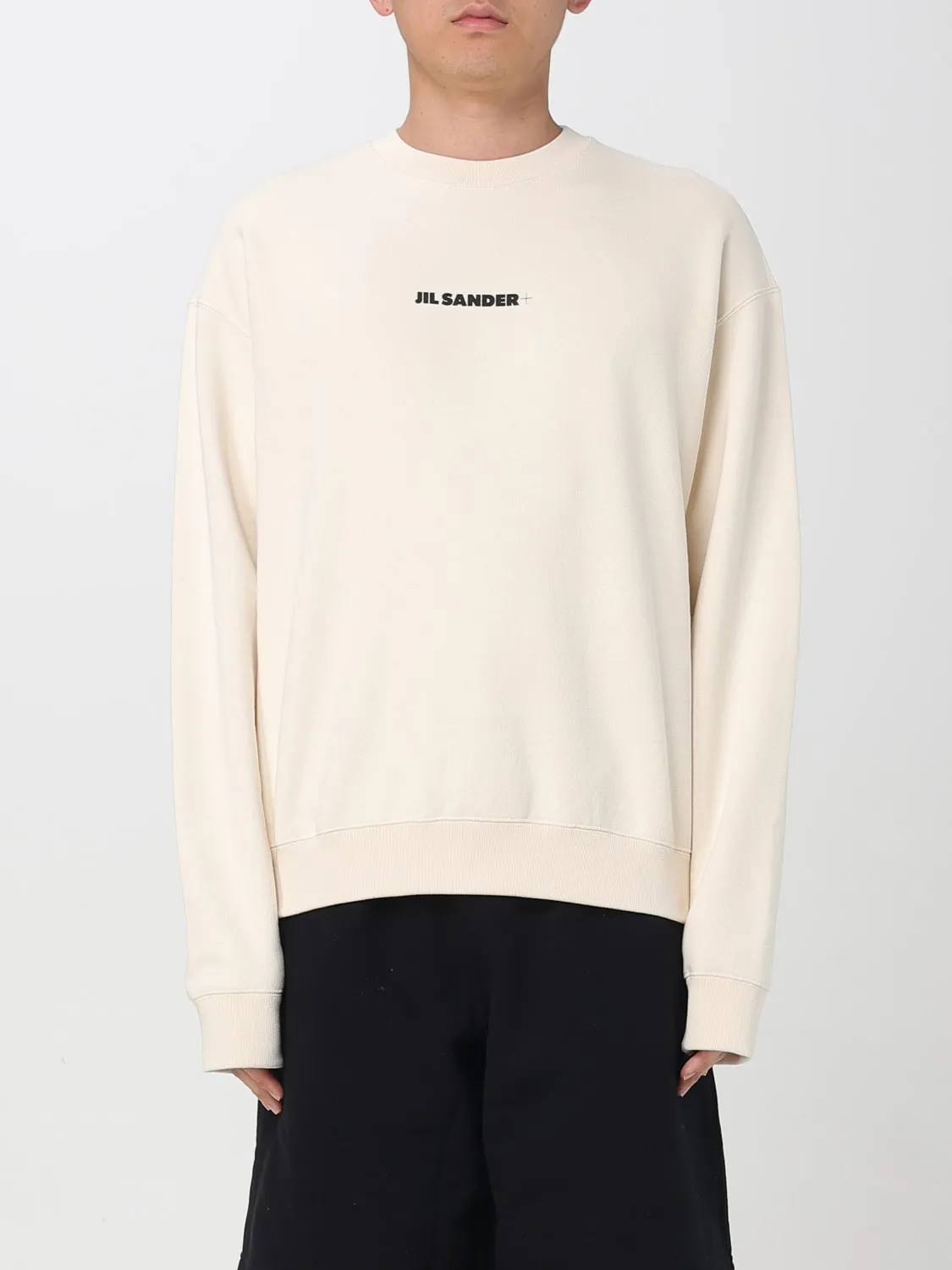 Felpa a girocollo con mini logo Jil Sander