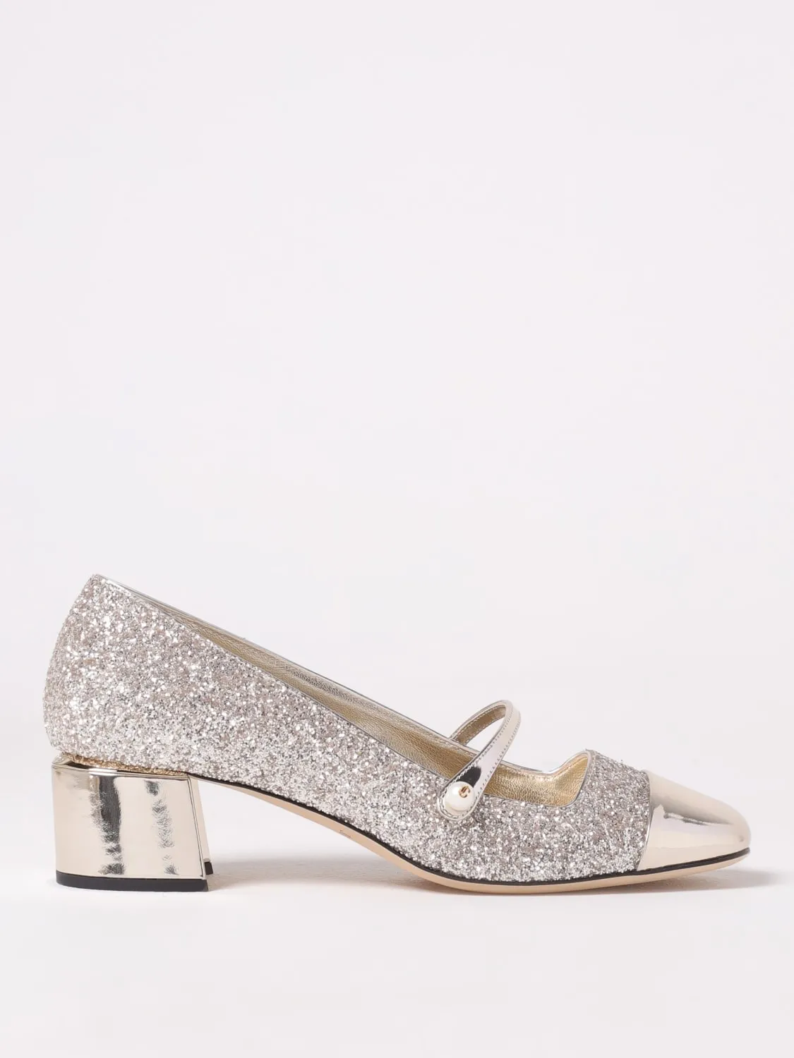 Pump Elisa Jimmy Choo in pelle glitter e laminata