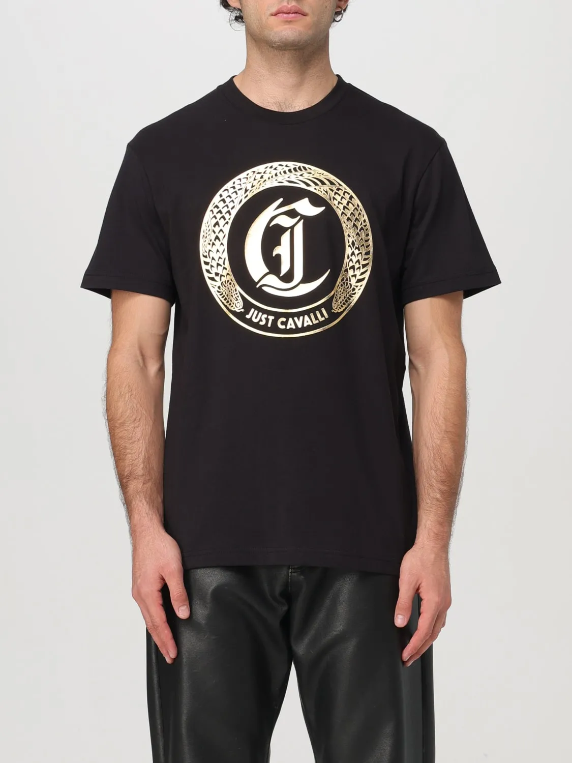 T-shirt Just Cavalli in cotone con stampa logo