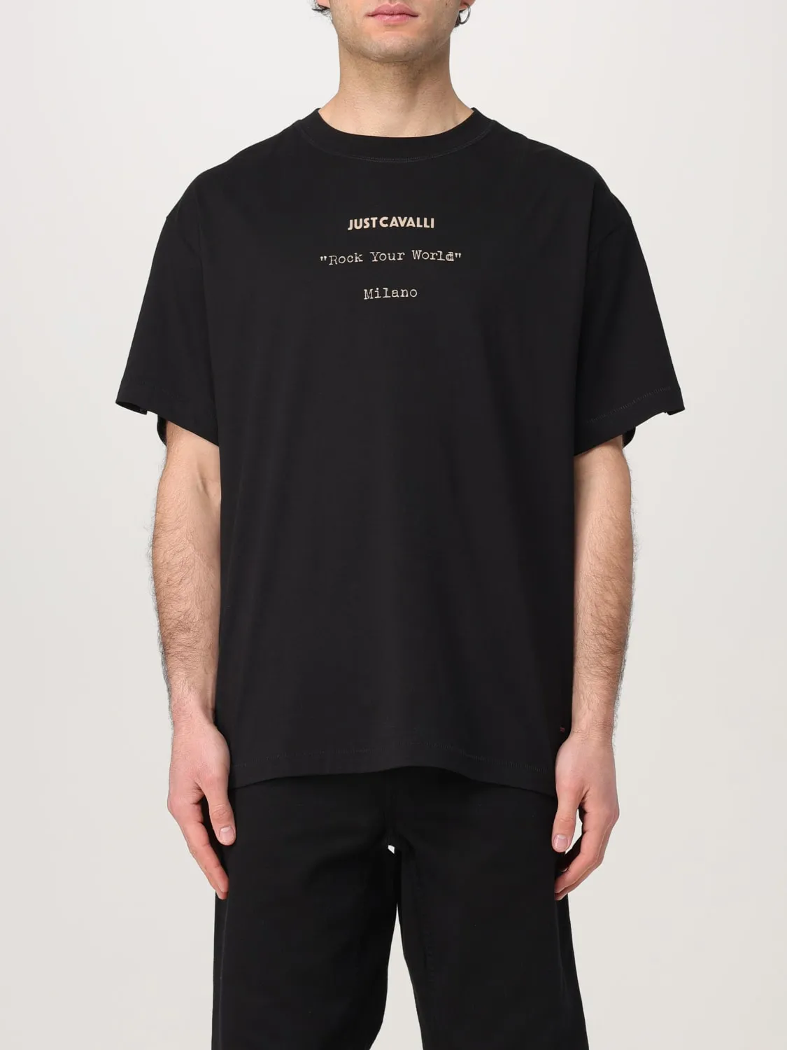 T-shirt con stampa posteriore Just Cavalli