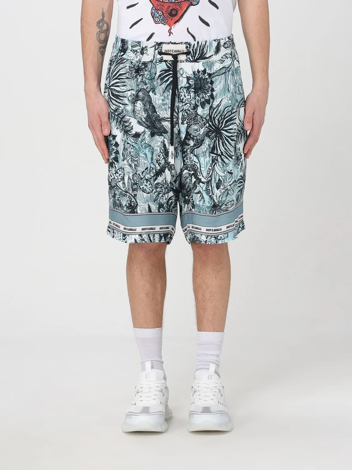 Pantaloncino Just Cavalli in misto cotone stampato