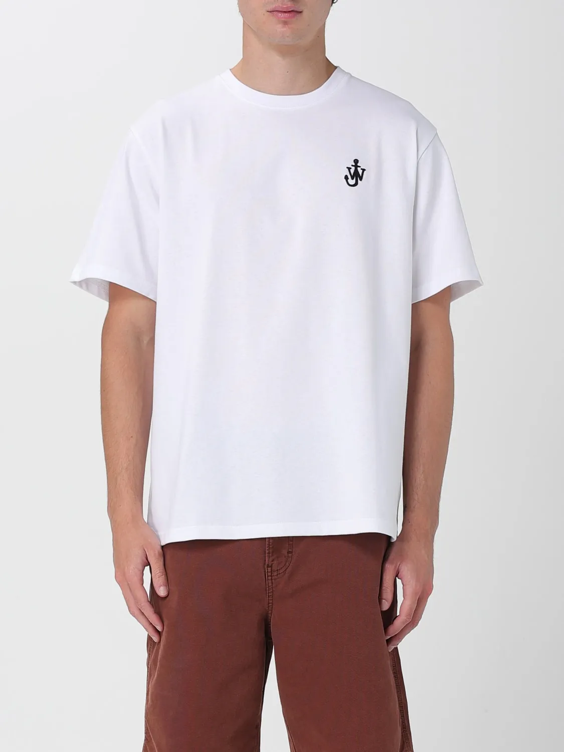 T-shirt in cotone con logo JW Anderson