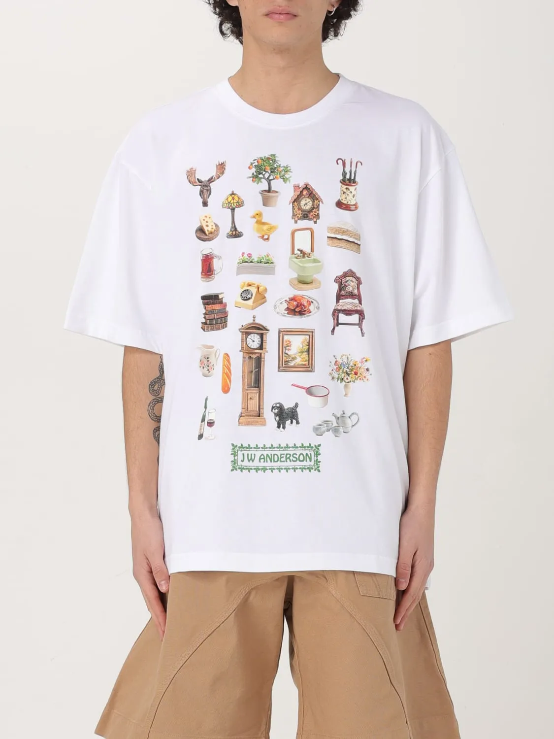 T-shirt JW Anderson in cotone con stampa