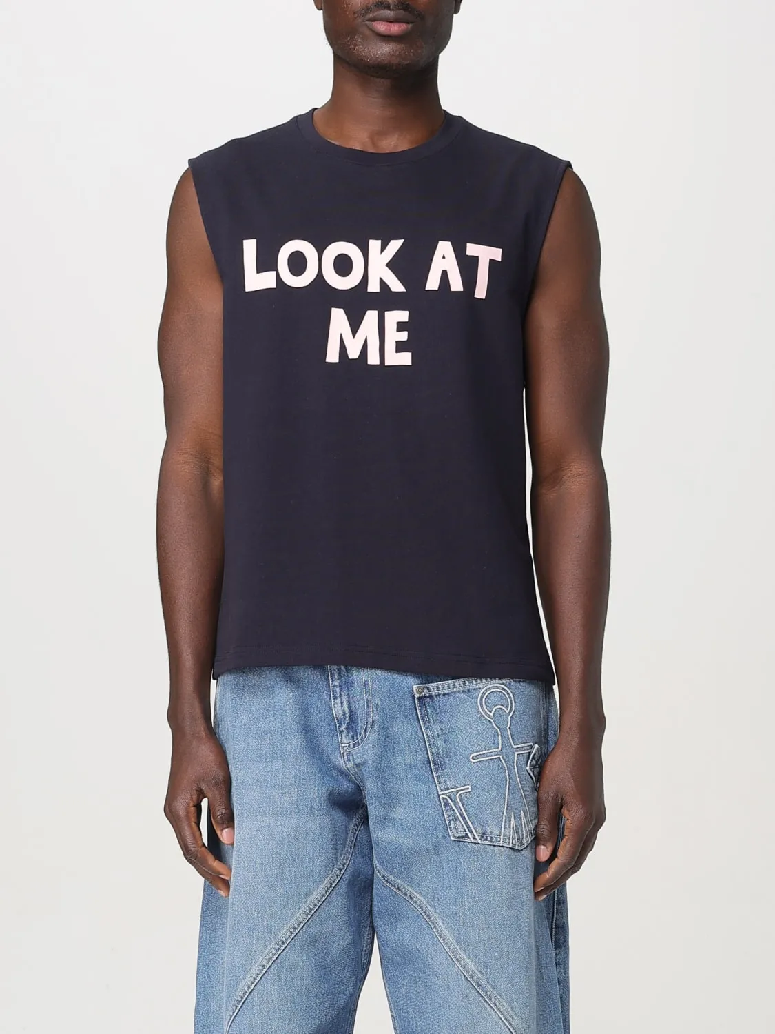Canotta JW Anderson in cotone con slogan