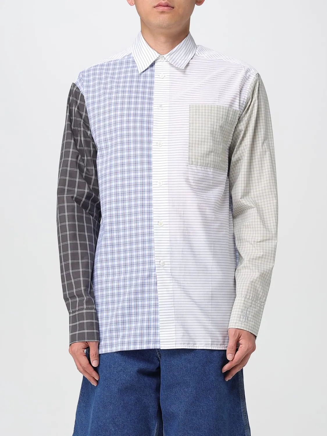 Camicia in cotone patchwork Jw Anderson