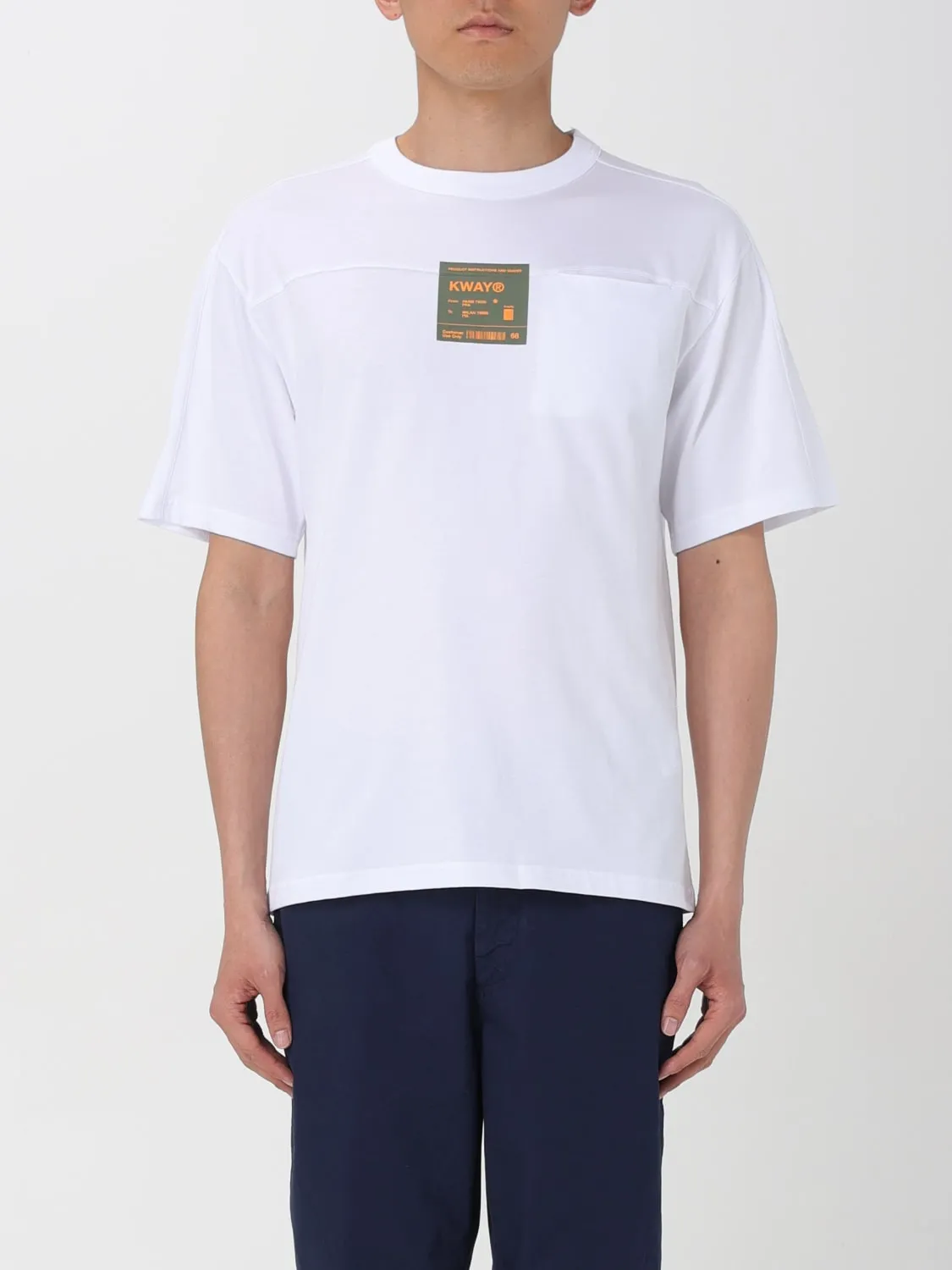 T-shirt basic K-Way in cotone