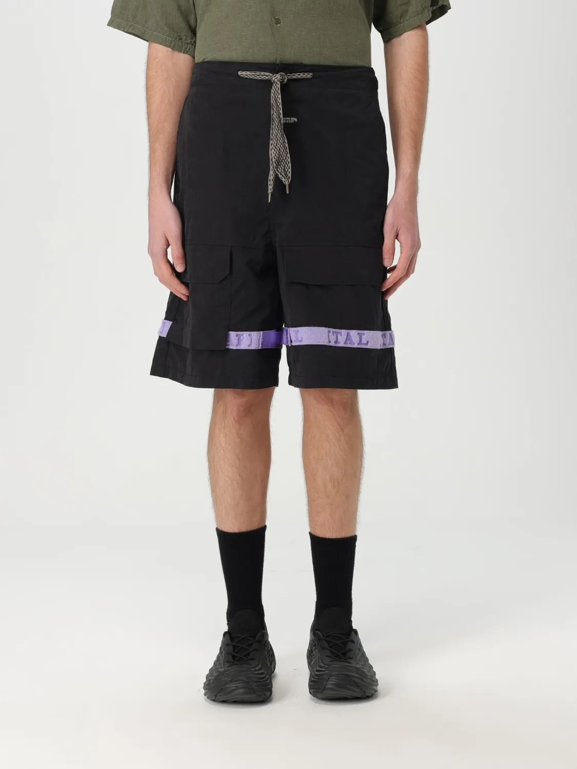 Pantaloncino Kapital in misto cotone