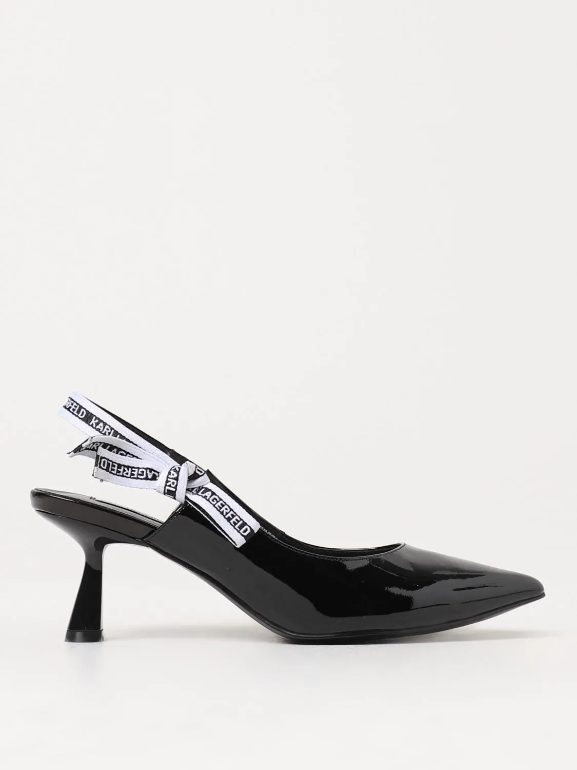 Slingback Panache Karl Lagerfeld in vernice