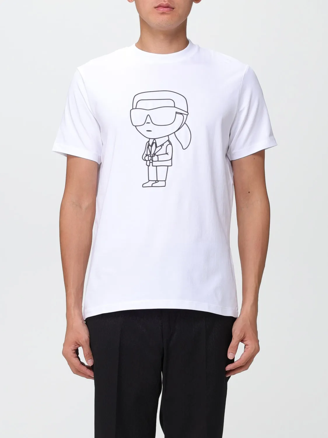 T-shirt Karl Lagerfeld con stampa Karl