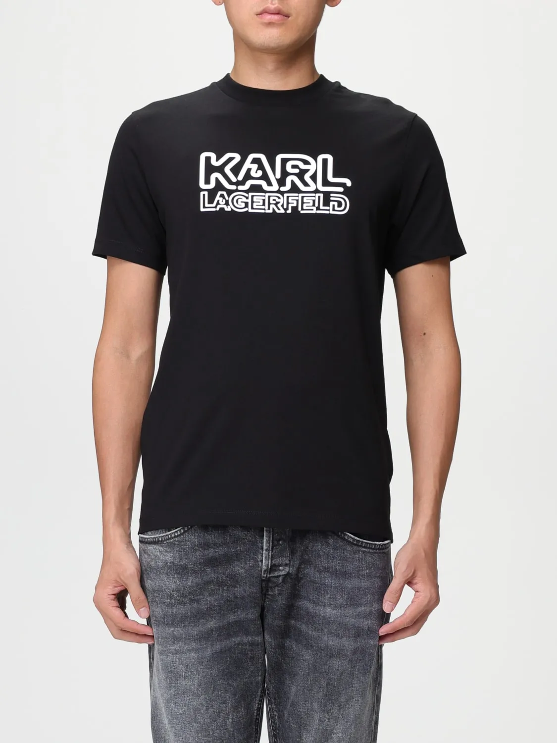 T-shirt Karl Lagerfeld con maxi logo