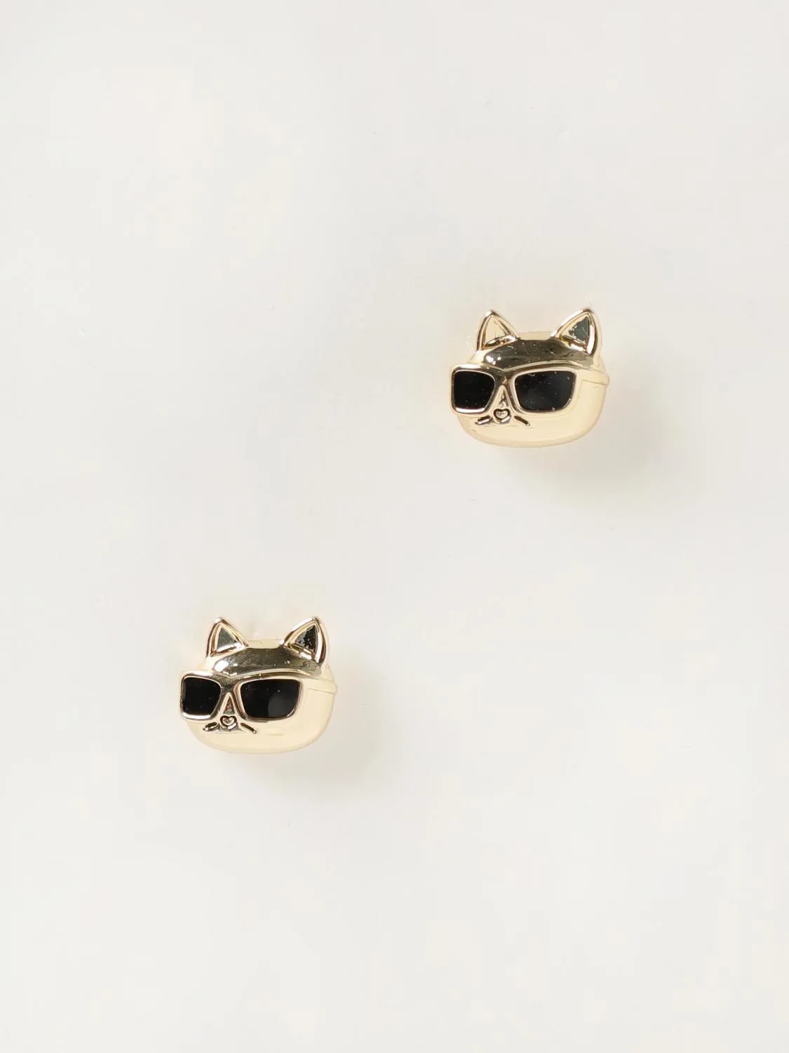 Orecchini Choupette Karl Lagerfeld in ottone