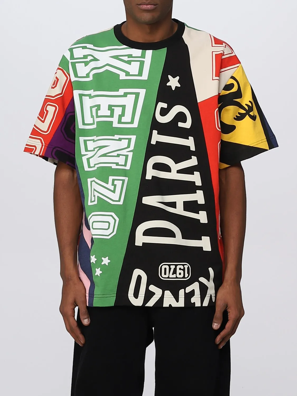 T-shirt Kenzo con stampe grafiche all-over