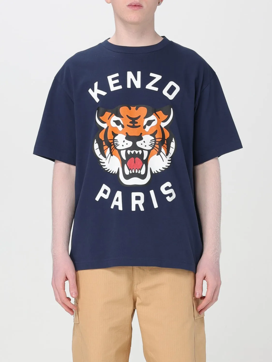 T-shirt di cotone Tiger Kenzo Paris