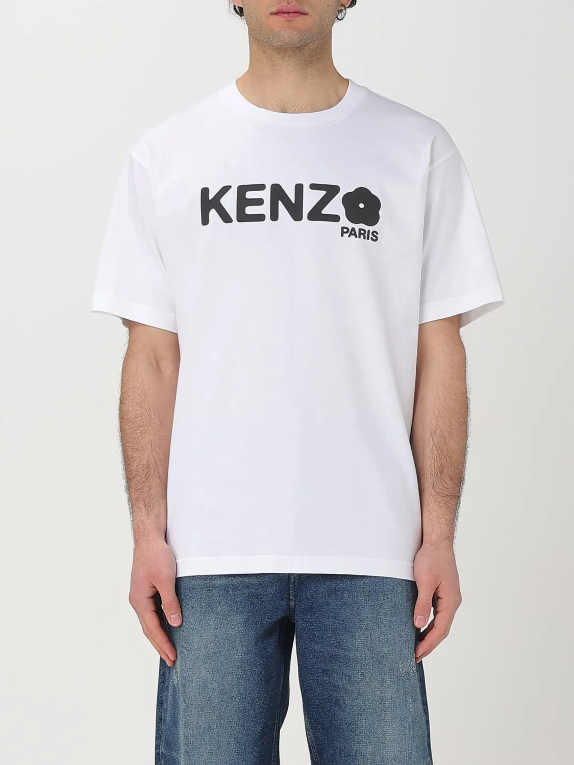 T-shirt Fiore Kenzo Paris in cotone