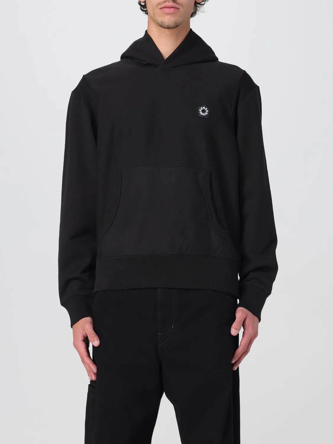 Felpa con cappuccio fiore Kenzo