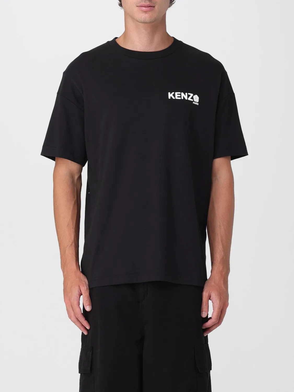 T-shirt in cotone con logo Kenzo