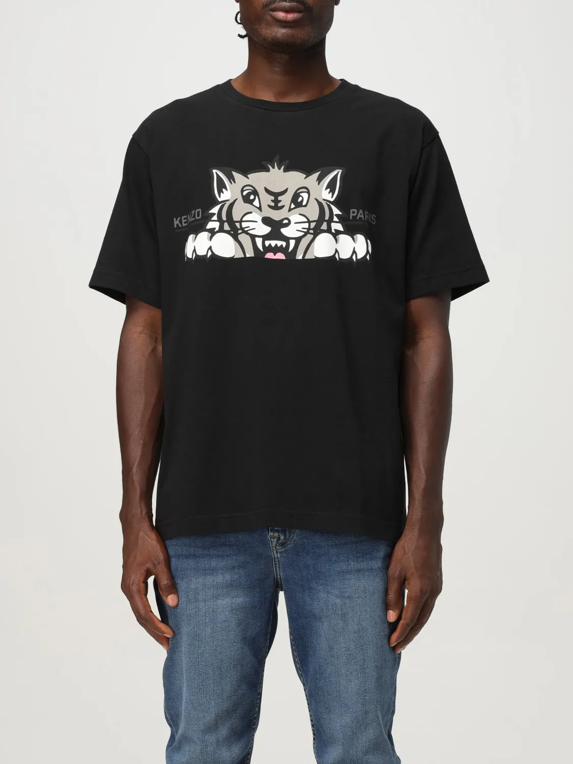 T-shirt Kenzo in cotone con logo a contrasto