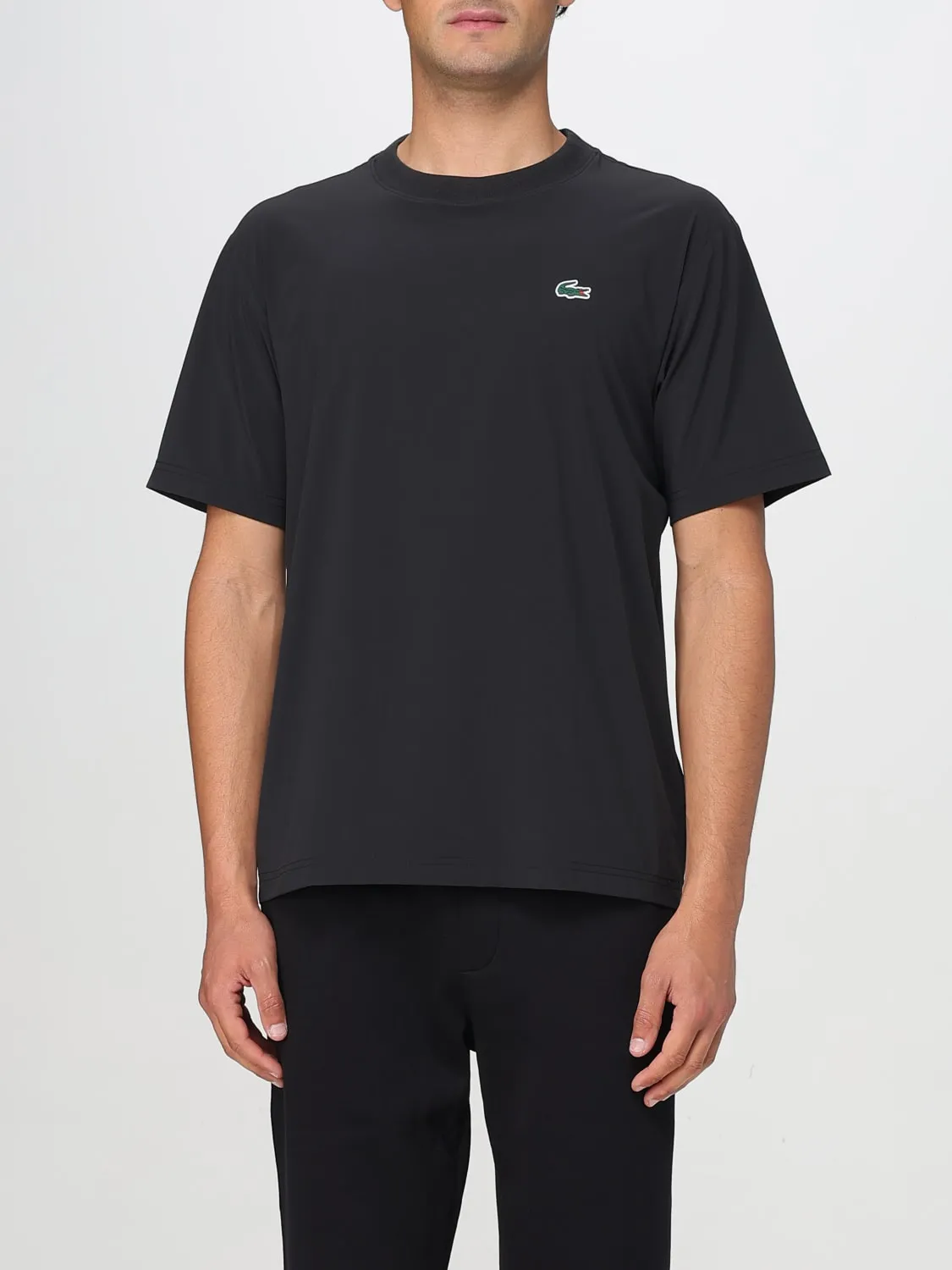 T-shirt basic con mini logo Lacoste in cotone