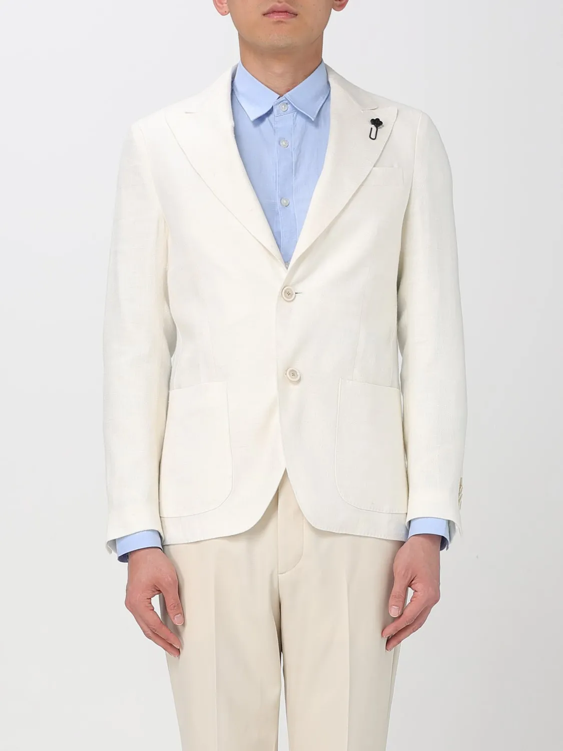 Blazer classico Lardini in misto viscosa