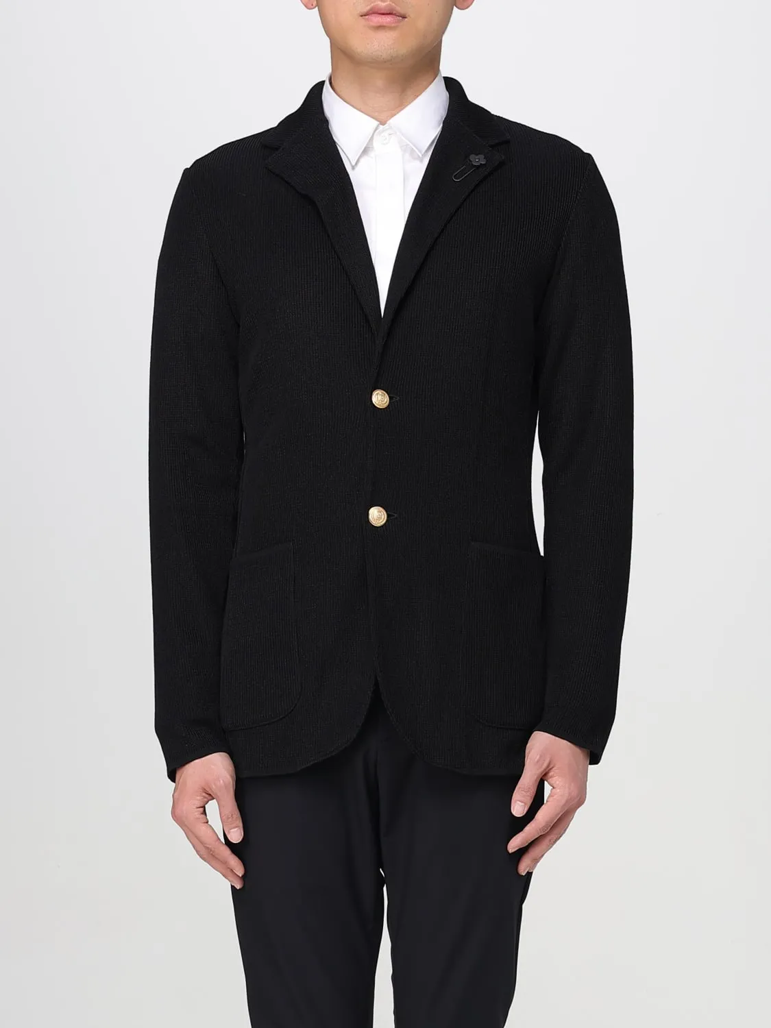 Blazer a monopetto in misto cotone Lardini