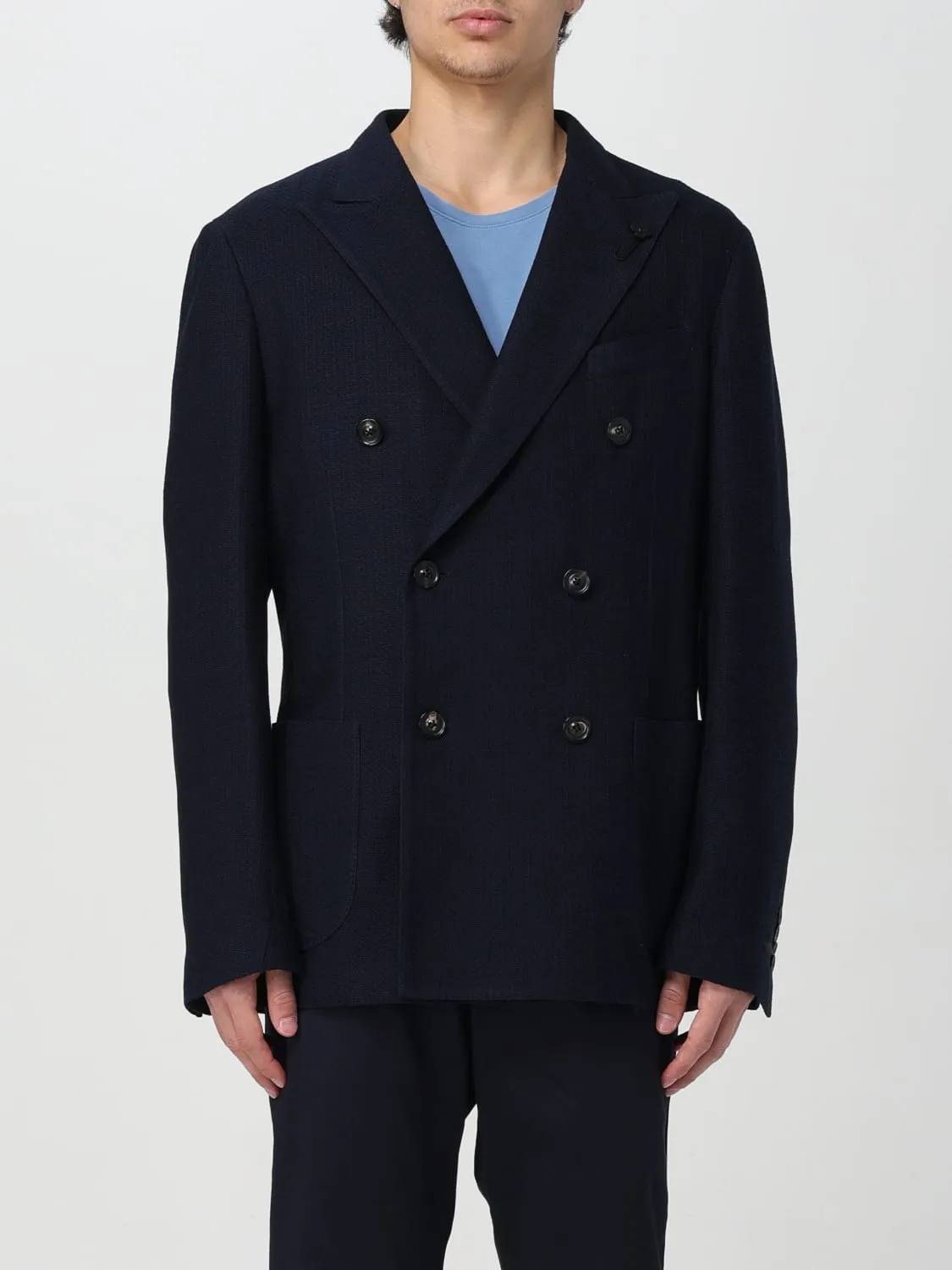 Blazer a doppiopetto Lardini