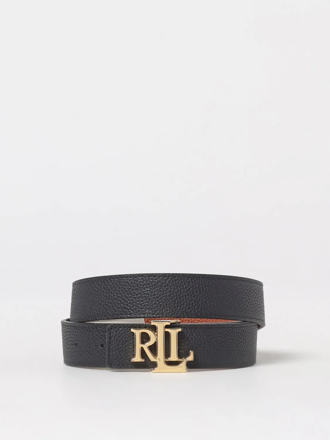 Cintura Lauren Ralph Lauren reversibile in pelle a grana