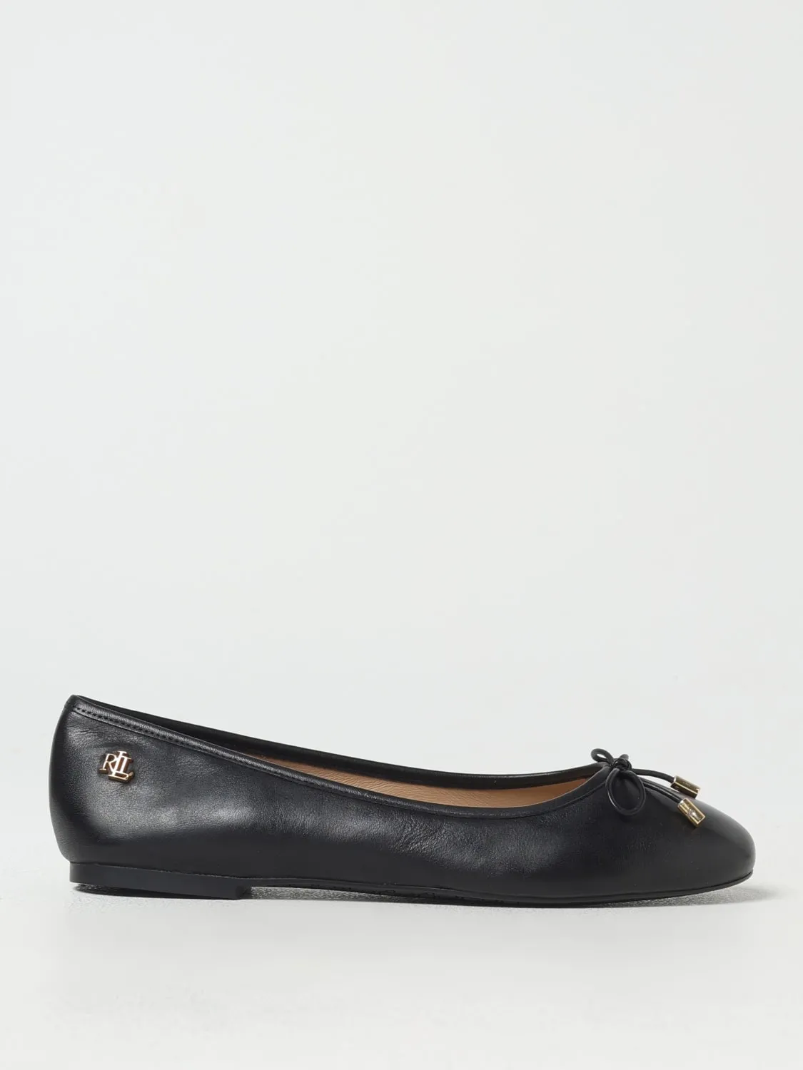 Ballerina Lauren Ralph Lauren in pelle con fiocco