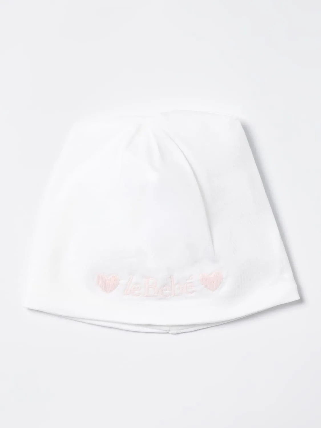 Cappello Le Bebe' in cotone con logo ricamato