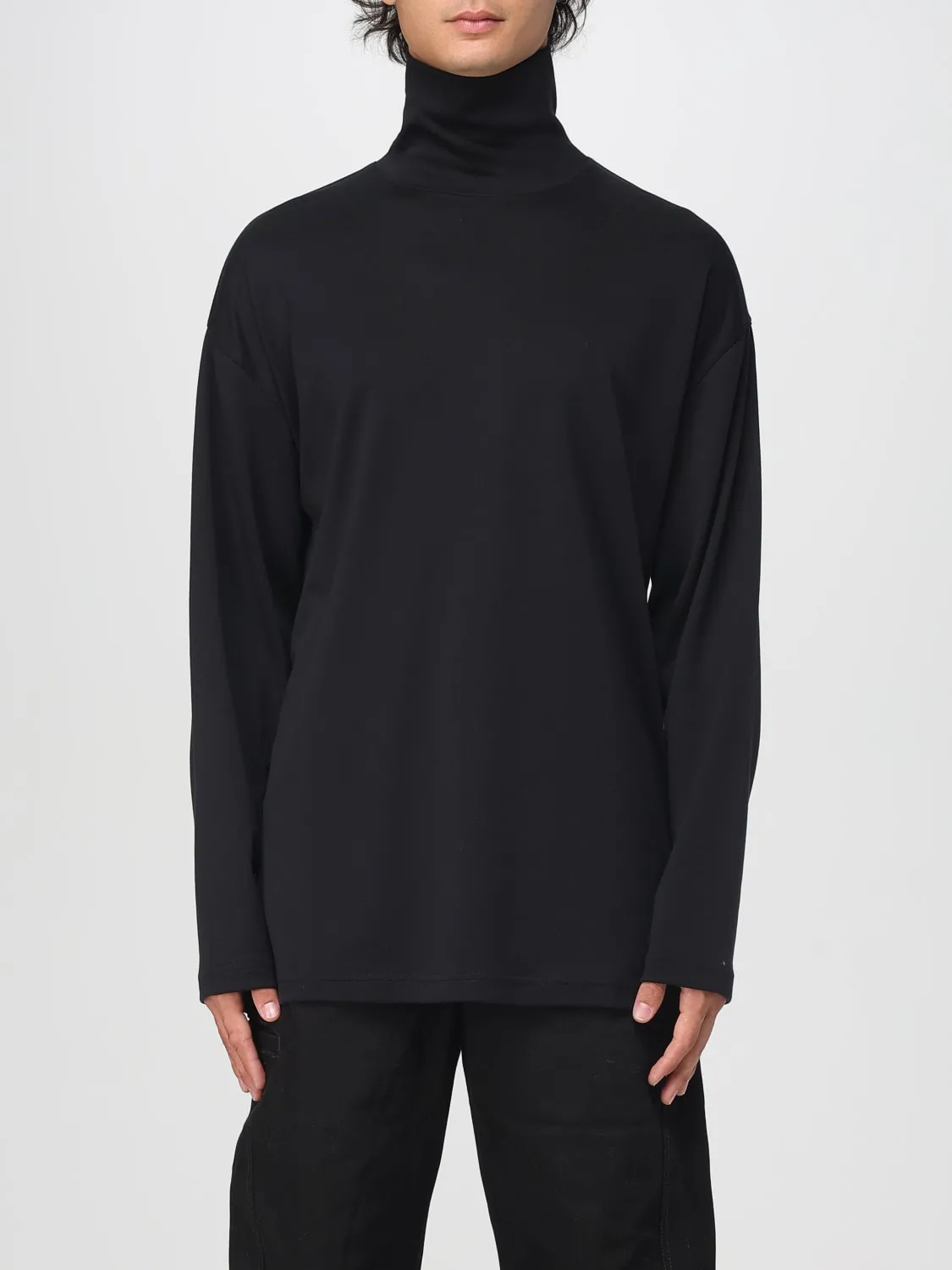 Maglia a dolcevita in cotone e seta Lemaire