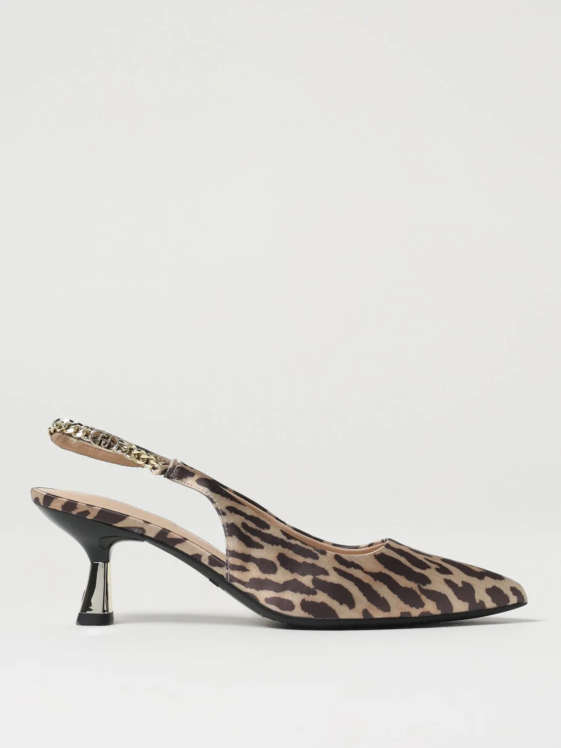 Slingback Liu Jo in raso stampa animalier