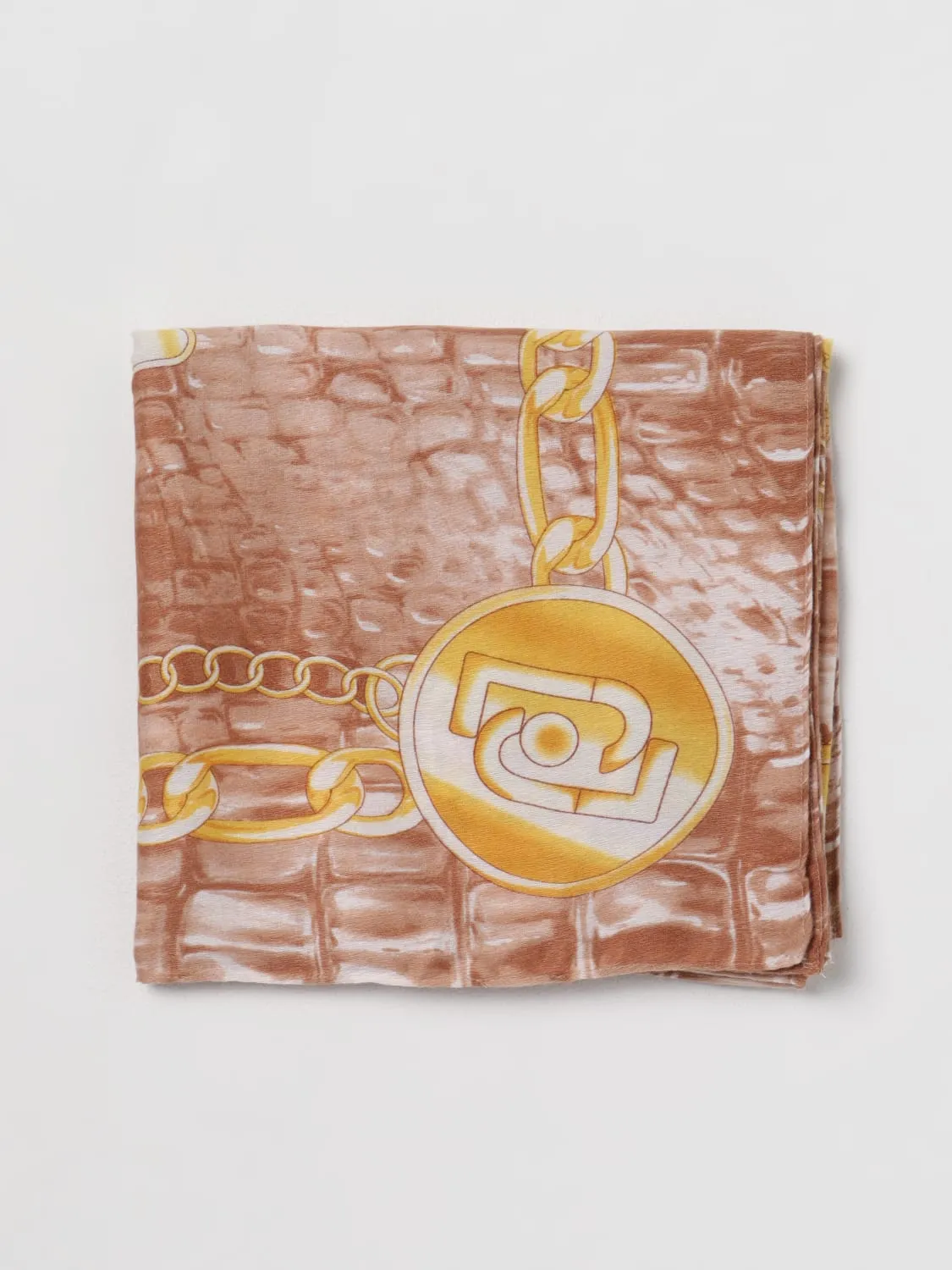 Sciarpa Liu Jo in tessuto sintetico con stampa grafica e logo