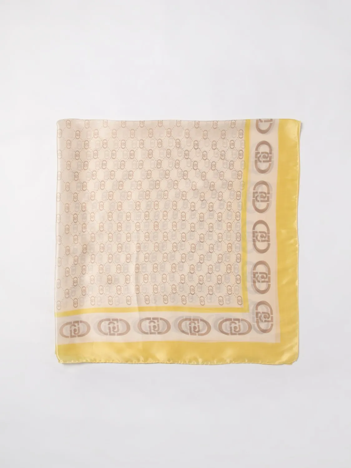 Foulard Liu Jo in viscosa con monogram LJ stampato
