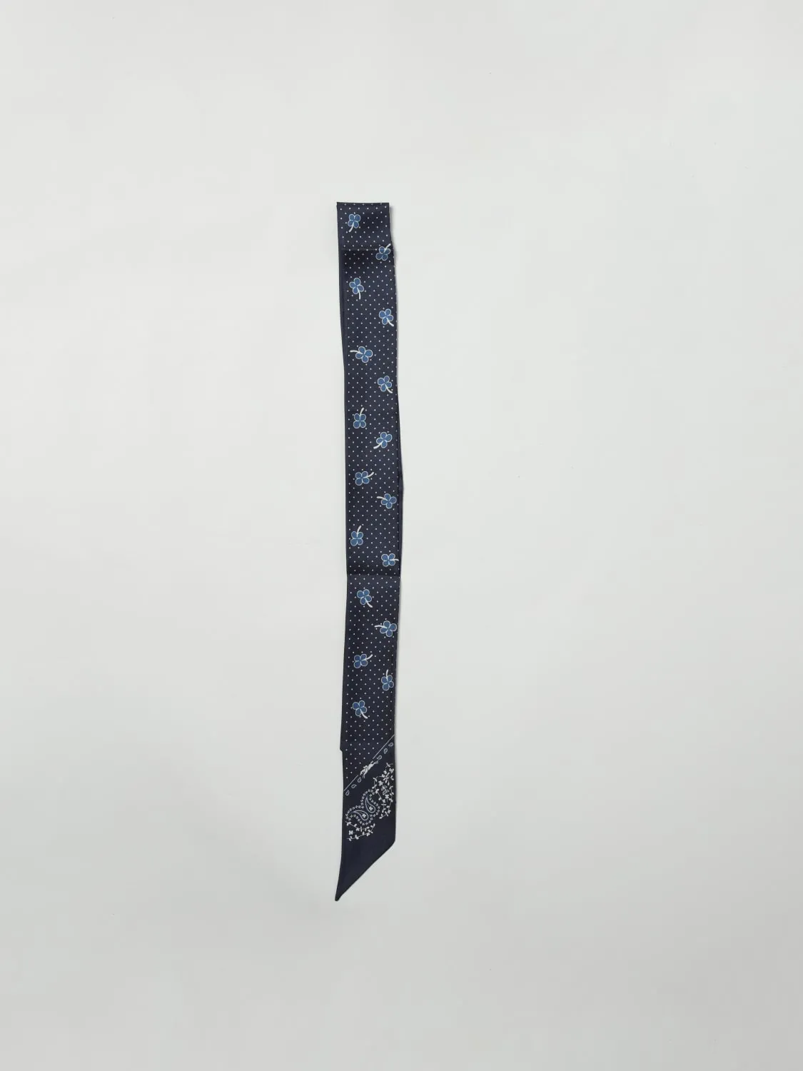 Bandeau Longchamp in seta stampata