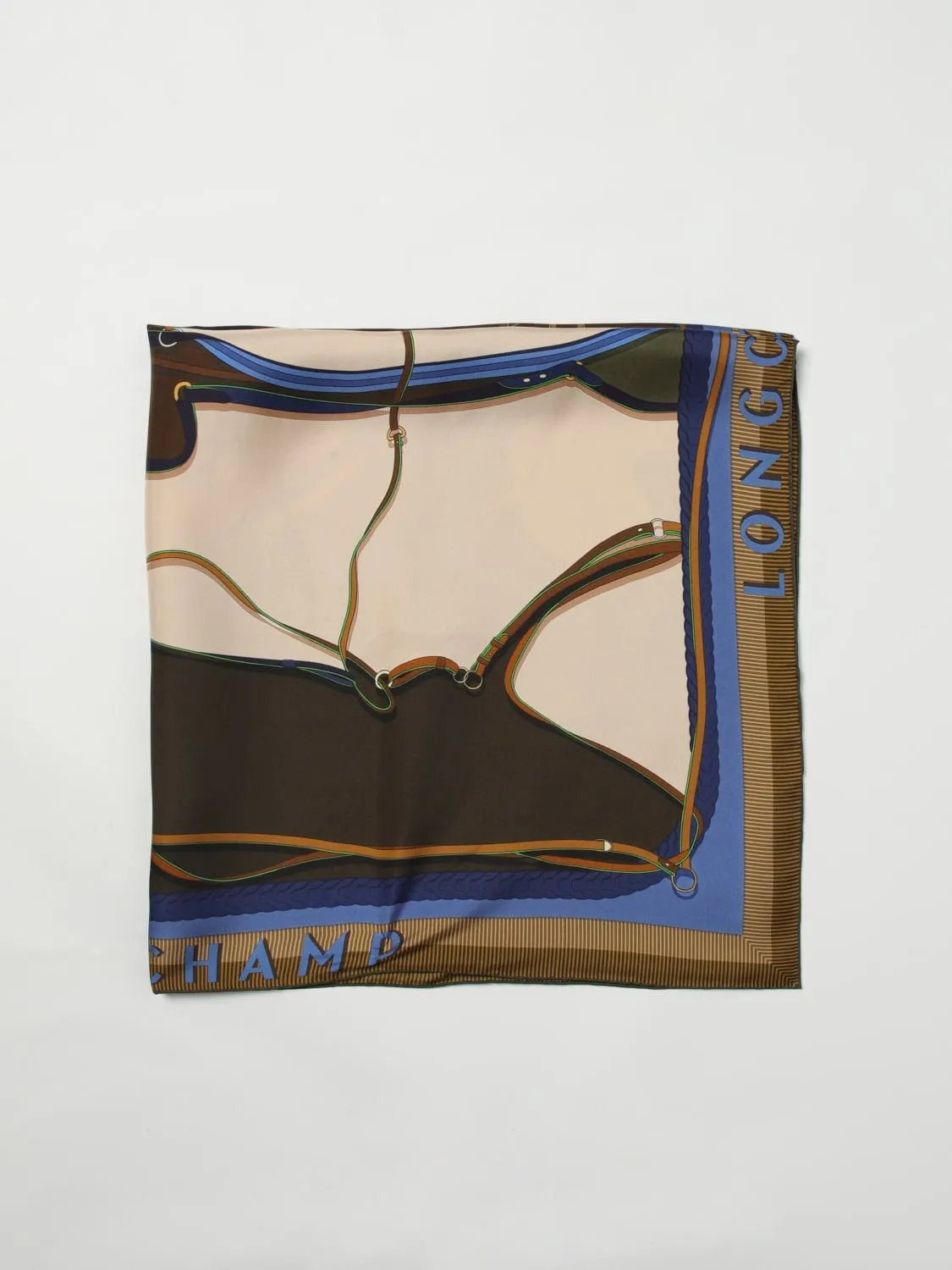 Foulard Longchamp in seta stampata