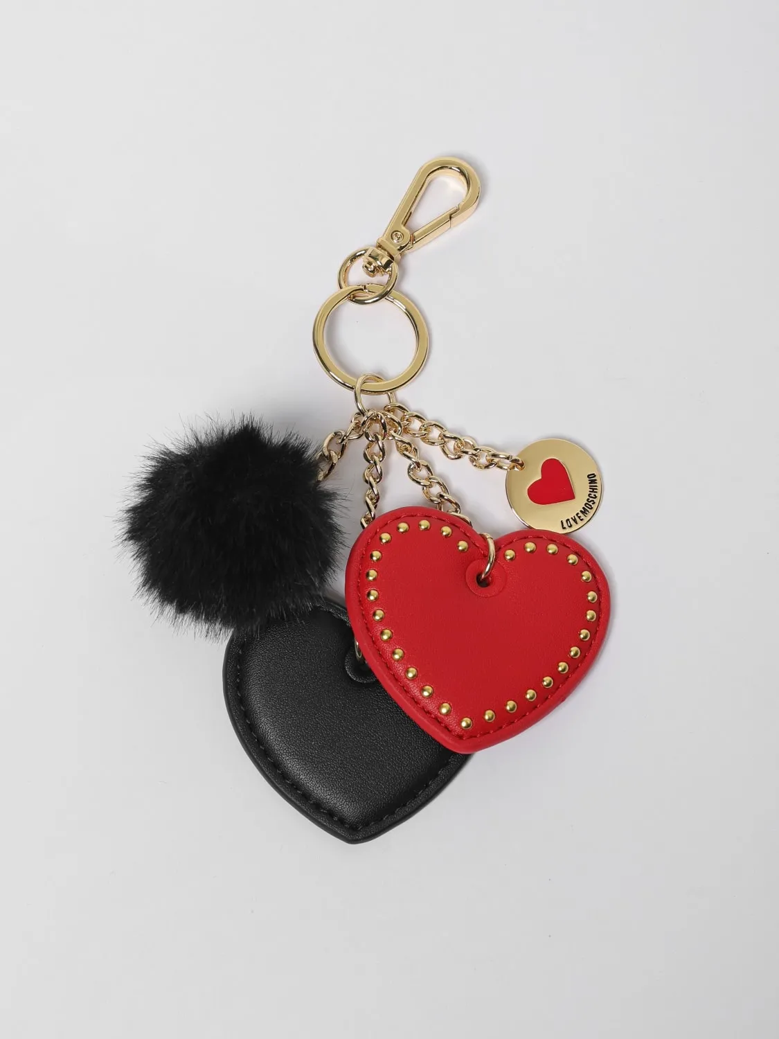Portachiavi Love Moschino in pelle sintetica