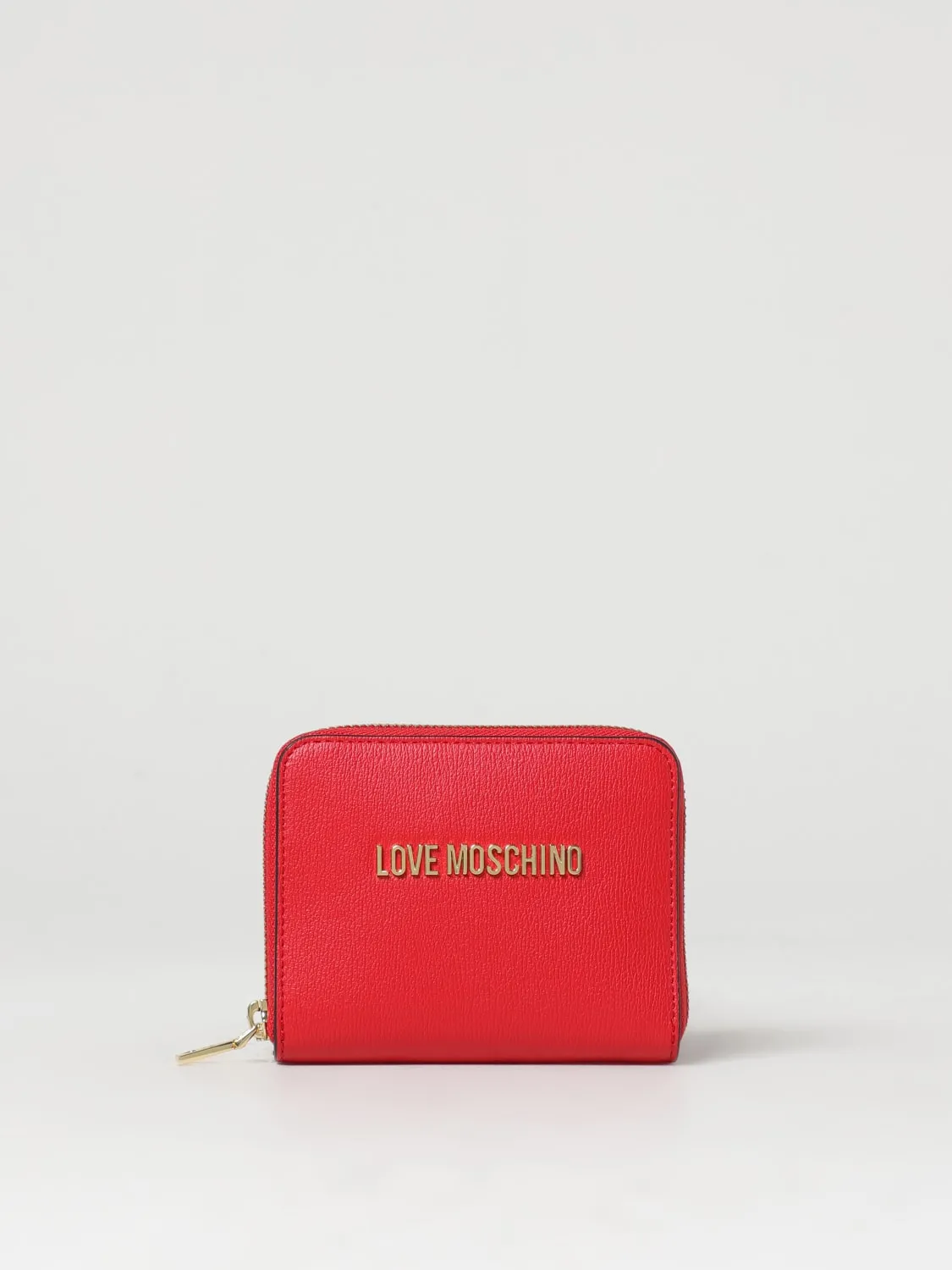 Portafoglio Love Moschino in pelle sintetica a grana con logo