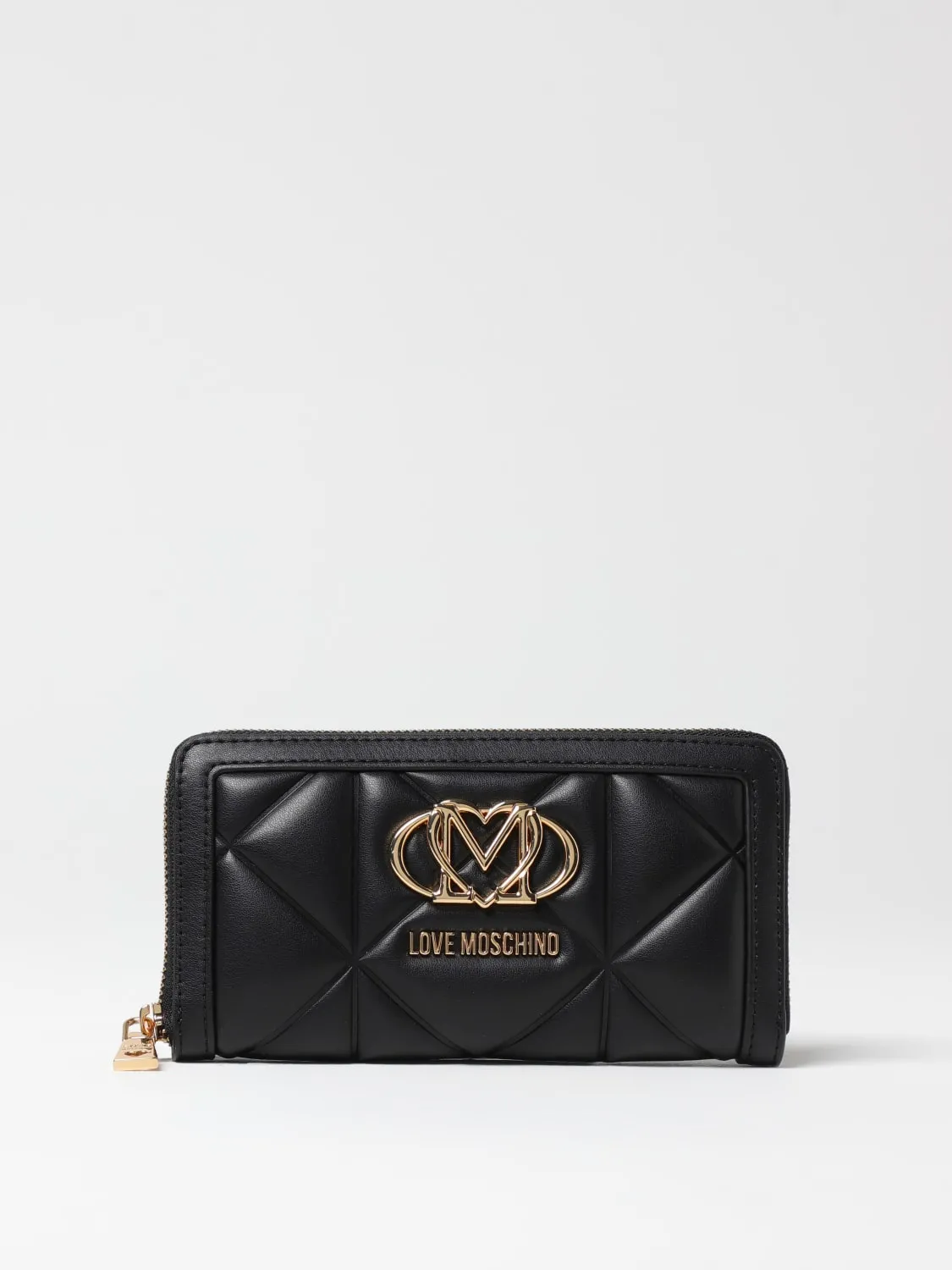 Portafoglio continental con maxi logo Love Moschino