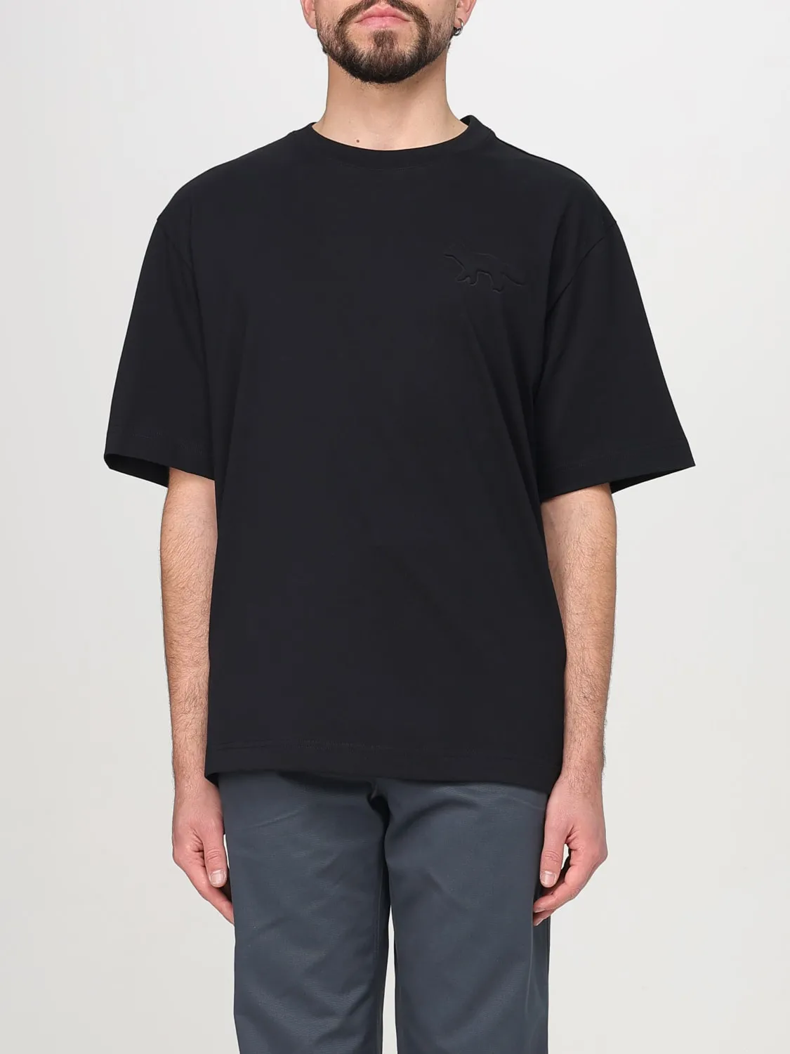 T-shirt basic Maison Kitsuné in cotone con logo