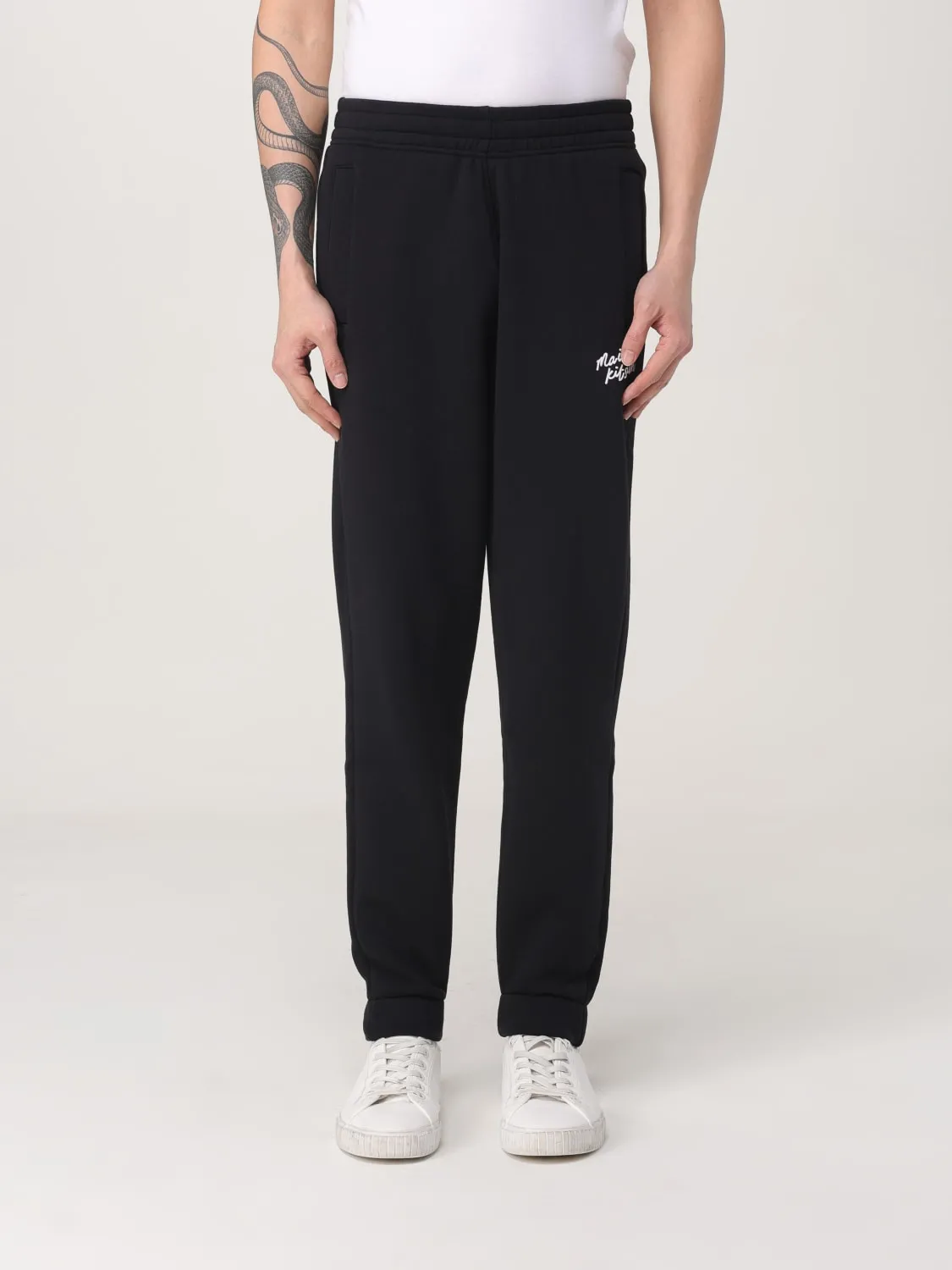 Pantalone sportivo Maison Kitsuné in cotone stretch