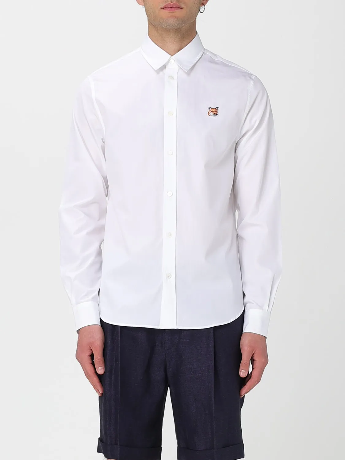 Camicia classica Maison Kitsuné in popeline di cotone