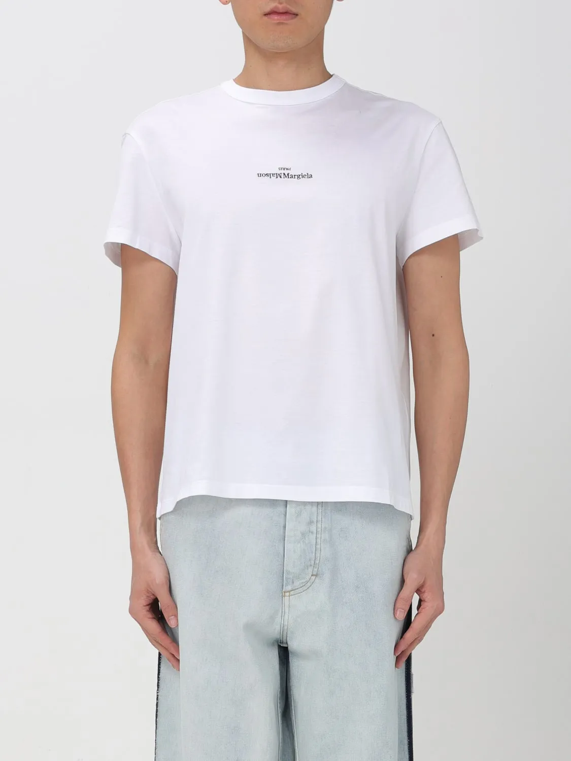 T-shirt basic Maison Margiela con mini logo