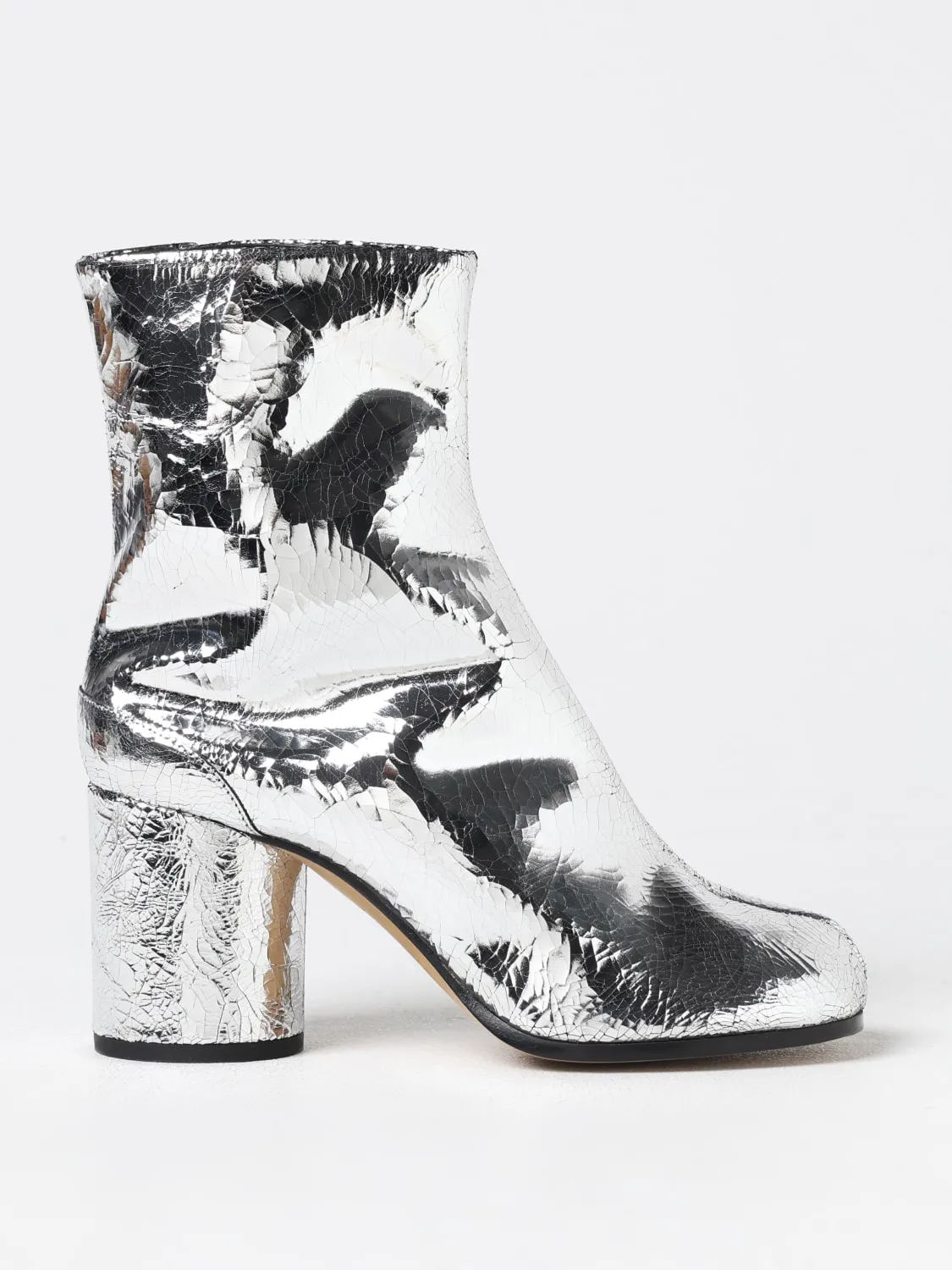 Stivaletto Tabi Mirror Maison Margiela in pelle laminata cracklè