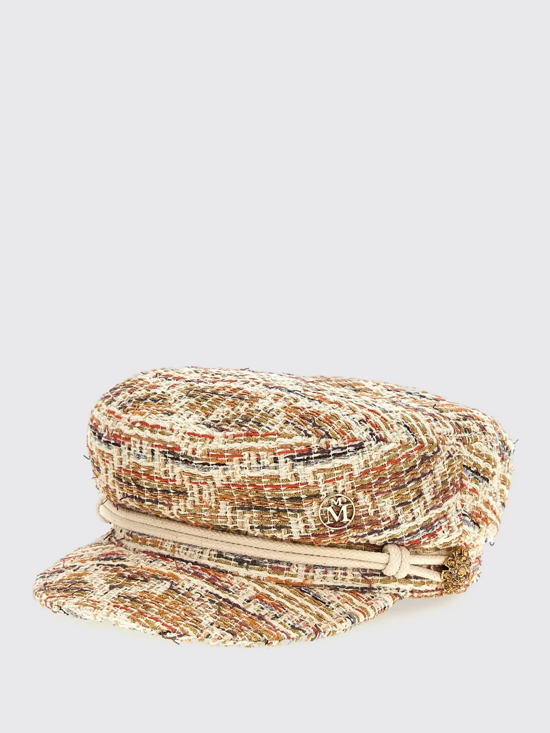 Cappello Maison Michel in tweed di cotone