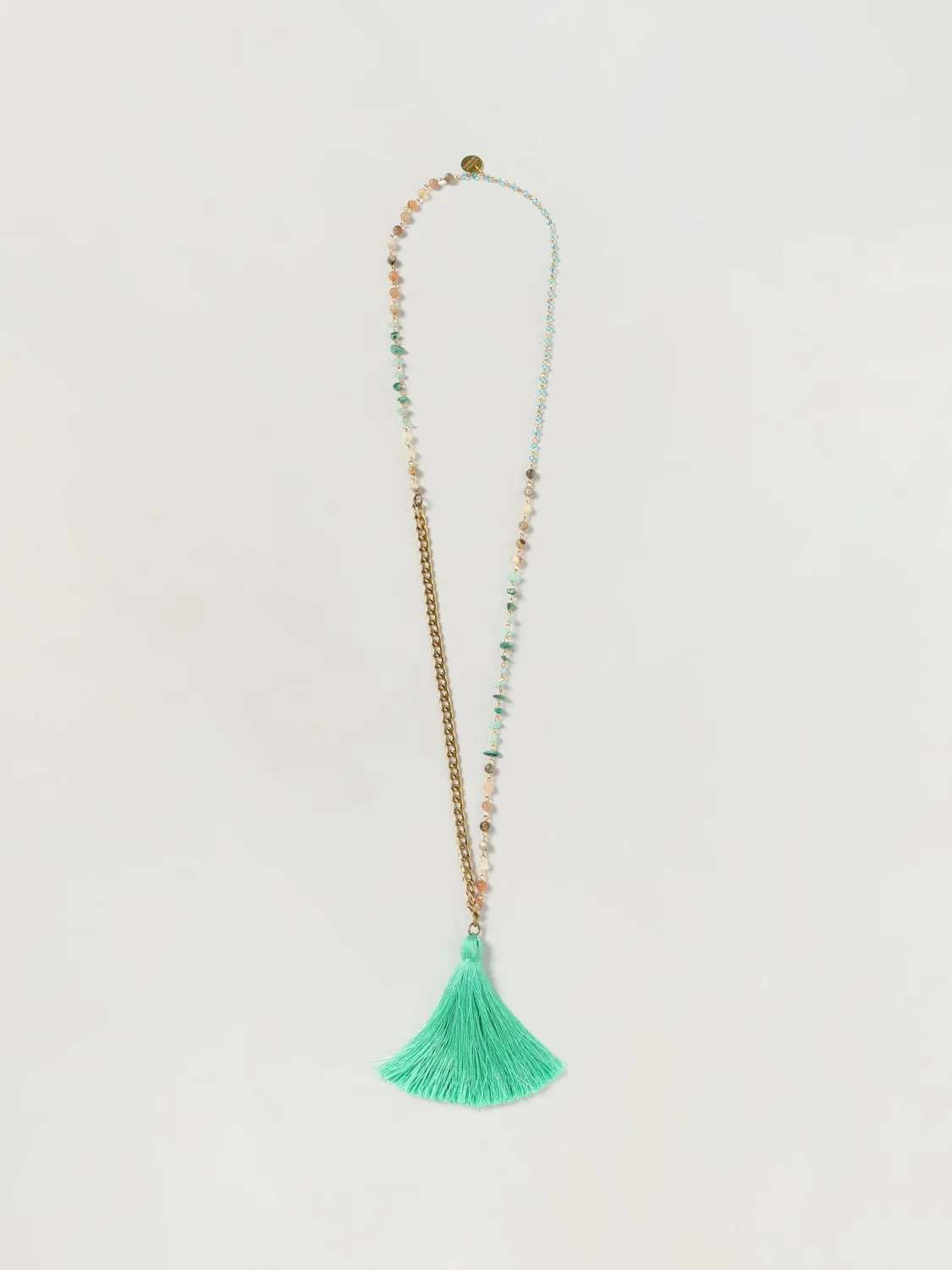 Collana Maliparmi in metallo e pietre naturali