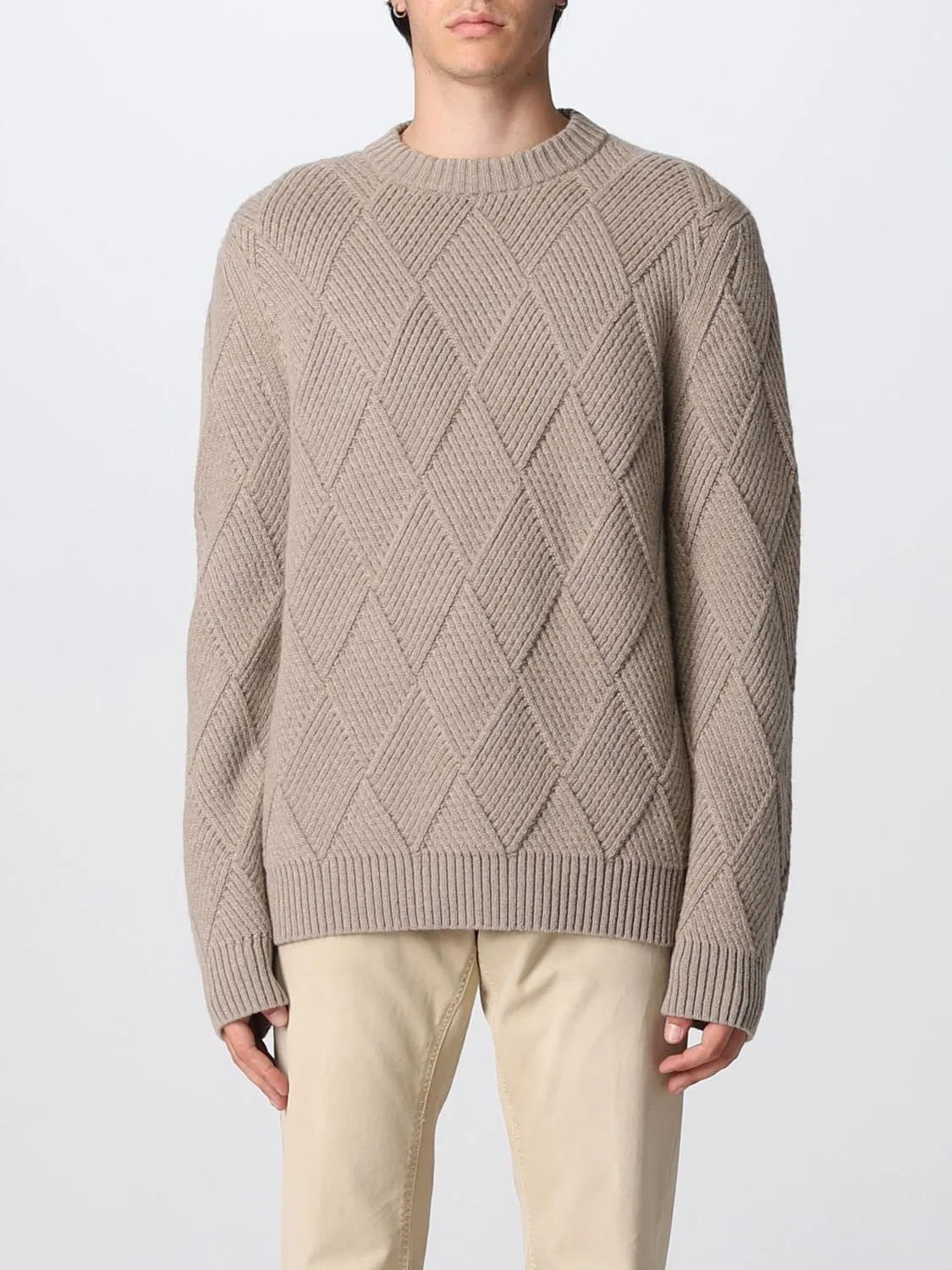 Maglia a rombi Malo in cashmere