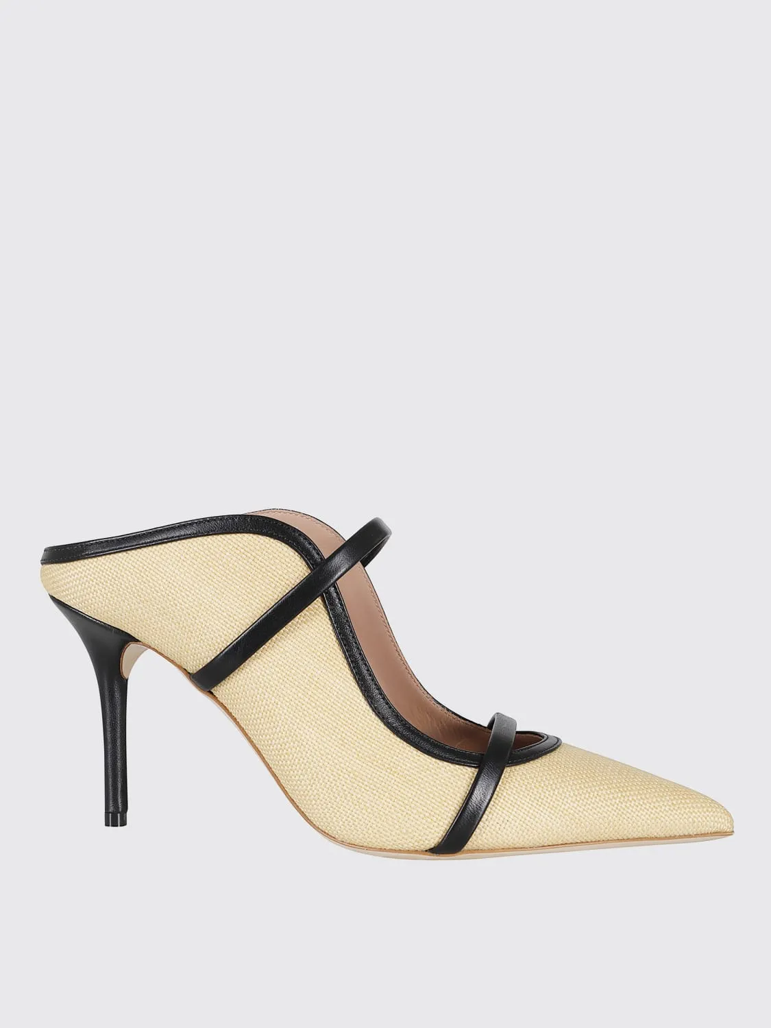 Mules Maureen Malone Souliers in rafia e nappa