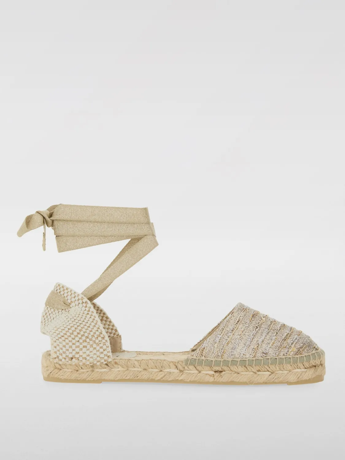 Espadrillas Manebi in canvas di cotone e lamè