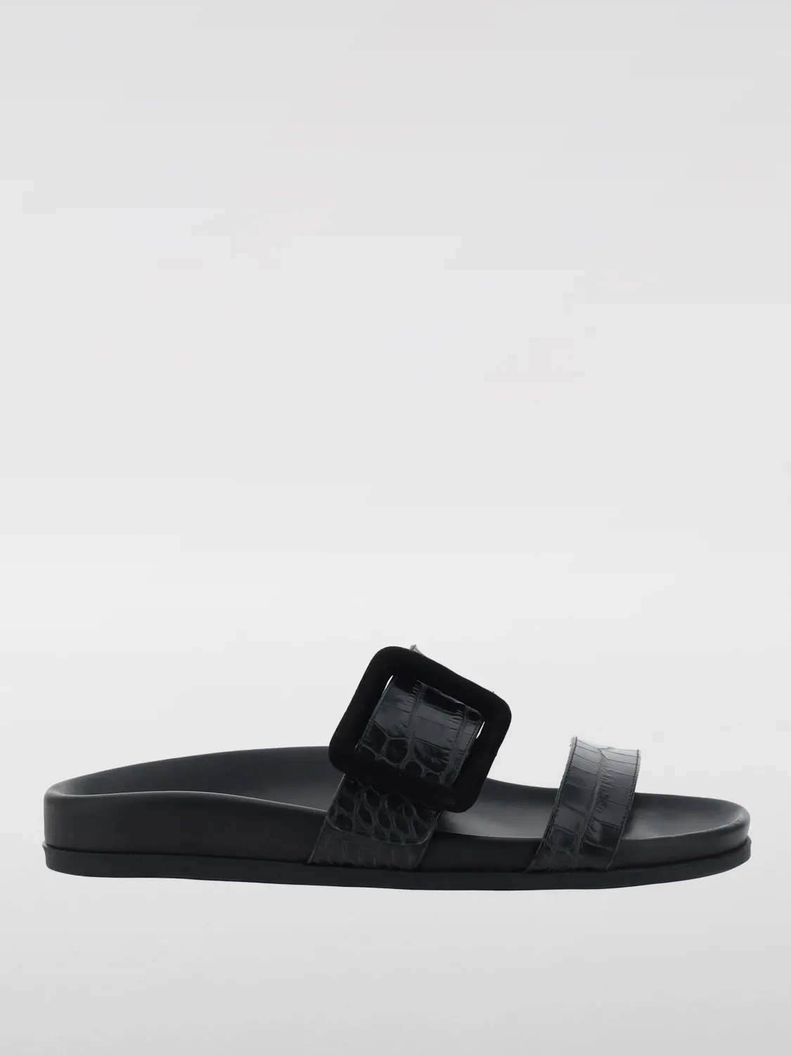 Sandalo Mayfu Manolo Blahnik in pelle stampa cocco