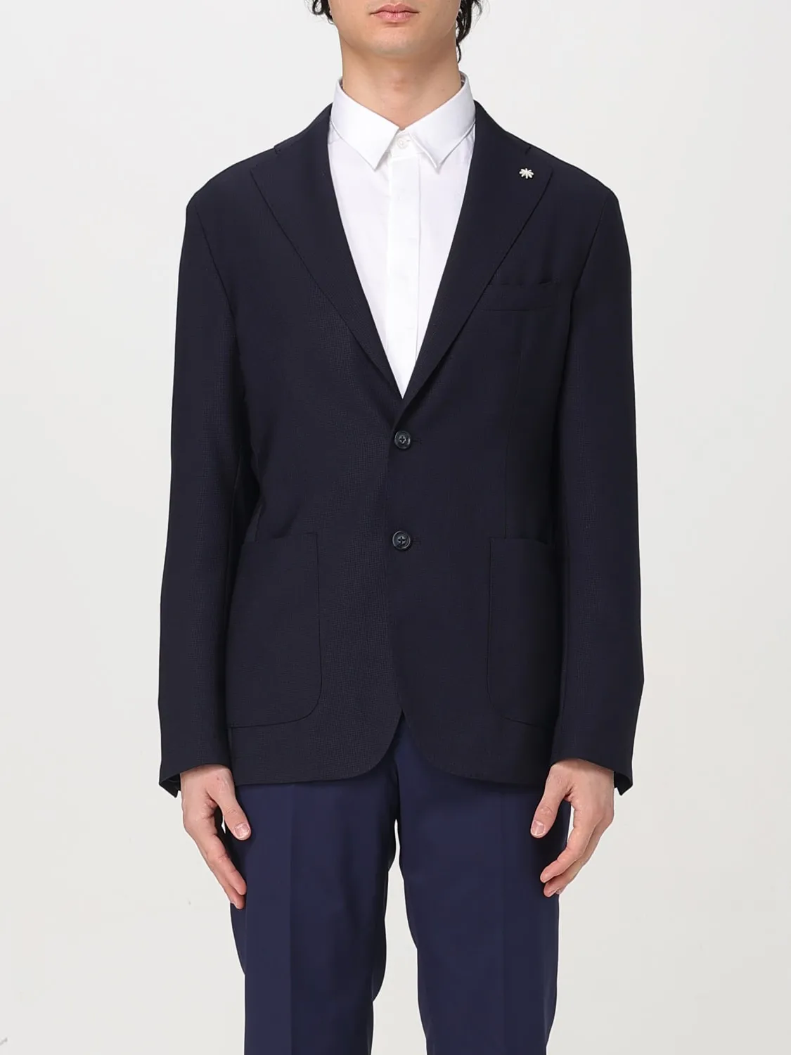 Blazer basic Manuel Ritz in lana vergine