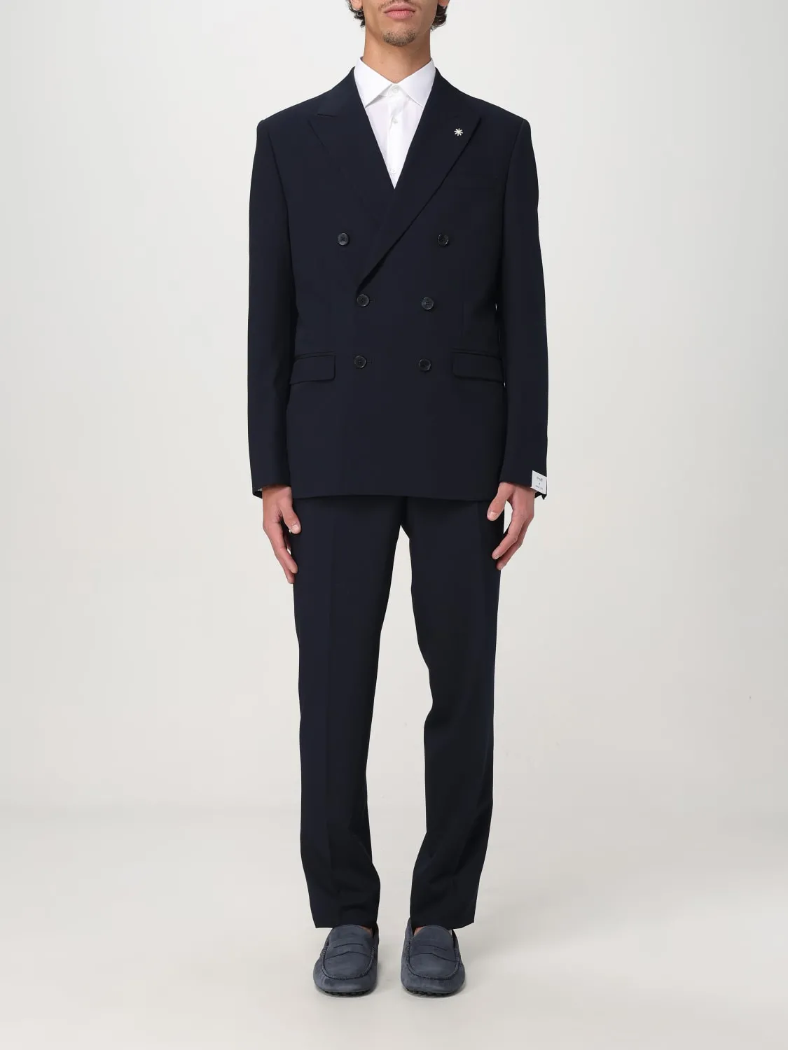 Abito doppiopetto Manuel Ritz in misto viscosa